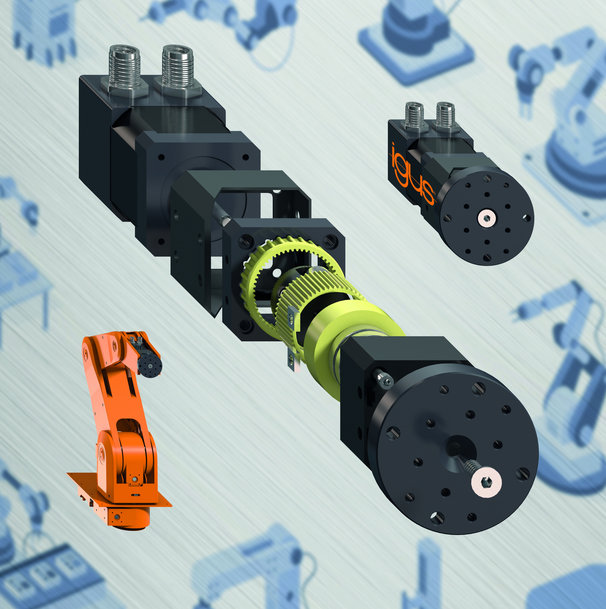 Hannover Messe 2020: igus Tribo-Polymere machen Wellgetriebe kostengünstig und leicht